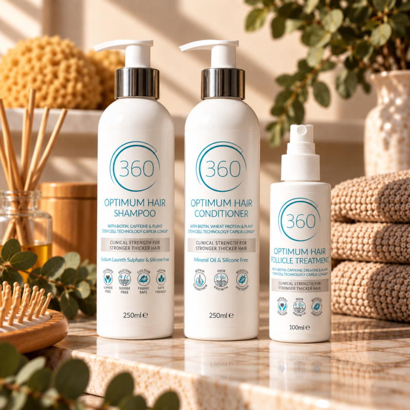 360 Optimum Hair Cleanse + Repair + Stimulate Bundle