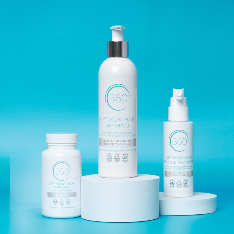 360 Optimum Hair Cleanse + Stimulate + Nutrition Bundle