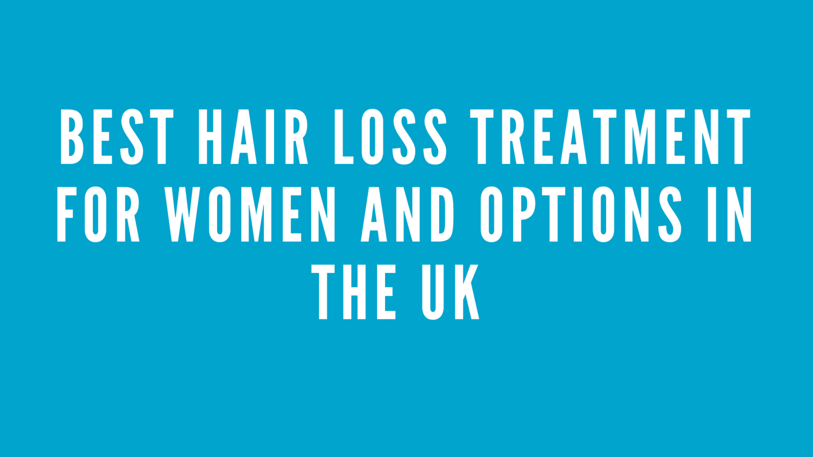hair loss treatment for women