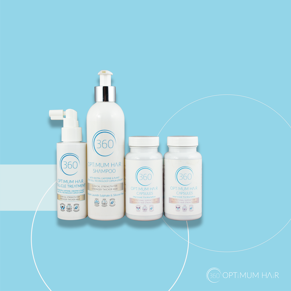 360 Optimum Hair Cleanse + Stimulate + Nutrition Bundle